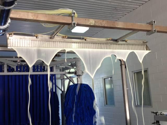Blue Brush Car Wash Machine Autobase With High Pressure Water Spray Systems